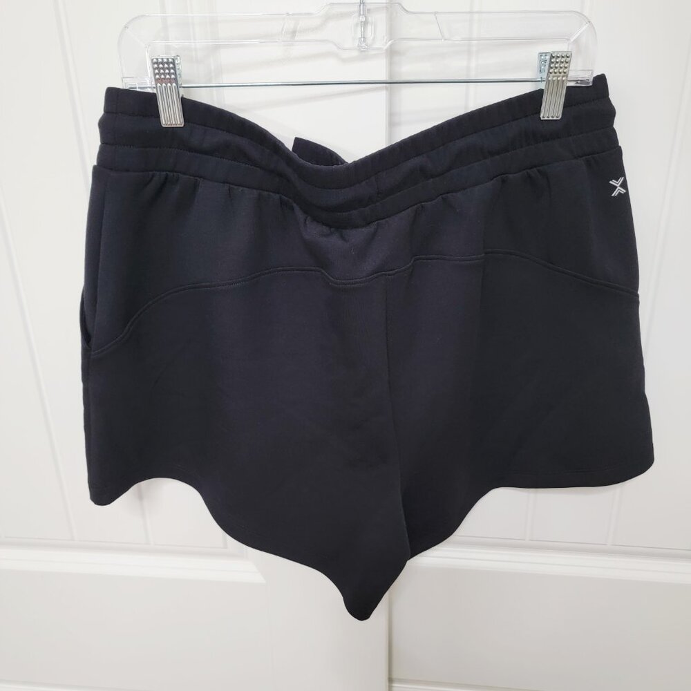 Xersion Womens Size Large Mid-Rise 4" Scuba Shorts Black NWT $35 - Picture 4 of 8